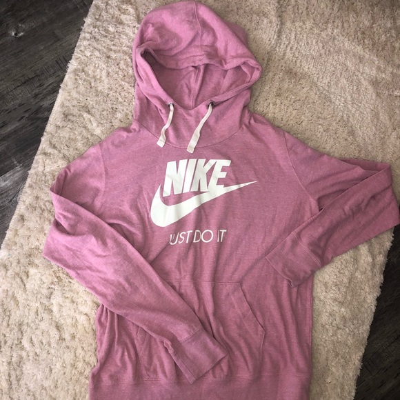 Women’s pink Nike cowl neck long sleeve hoodie - XL - Picture 2 of 2
